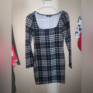 Black and white dress